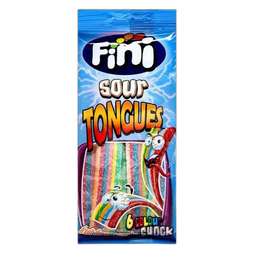 ჟელიბონი Fini 'მჟავე 6 ფერიანი ენები' 100გ