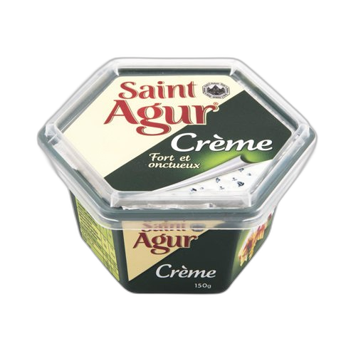 წასასმელი ყველი / SAINT AGUR CREME / ლურჯი ობით 8*150გ