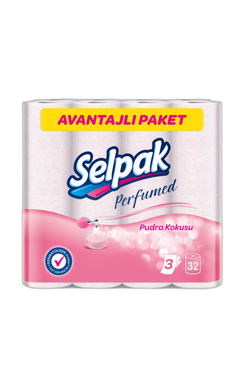 ტუალეტის ქაღალდი / სელპაკ 3x32ც 3 ფენა სურნელოვანი /