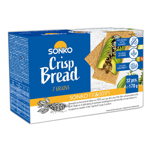 ხრაშუნა პური/Sonko/ 7 მარცვლის 10*170გ