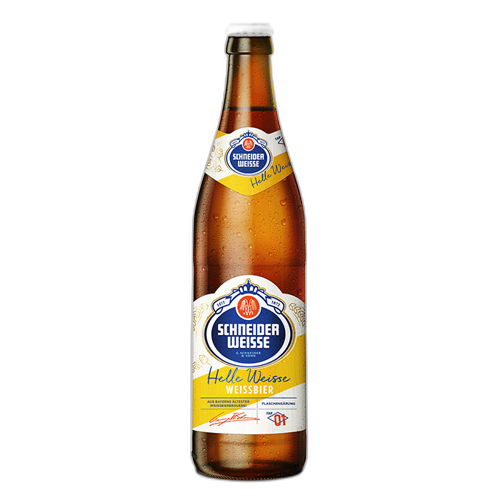 ლუდი Schneider Weisse ჩამოსხმა 1 - ' ღია თეთრი' გაუფილტრავი 5, 2% 0,5მლ