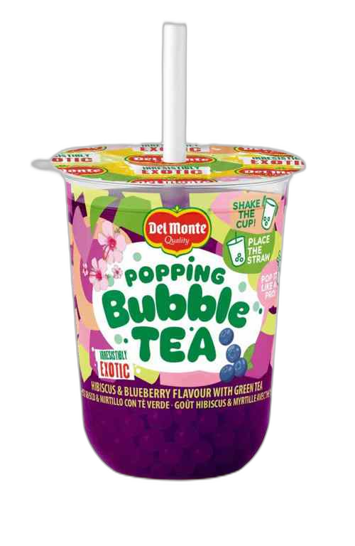 წვენი / ჰიბისკუსისა და მოცვის არომატით / Del Monte Bubble Tea