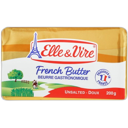 კარაქი ფრანგული Ell & Vire უმარილო 200 გ