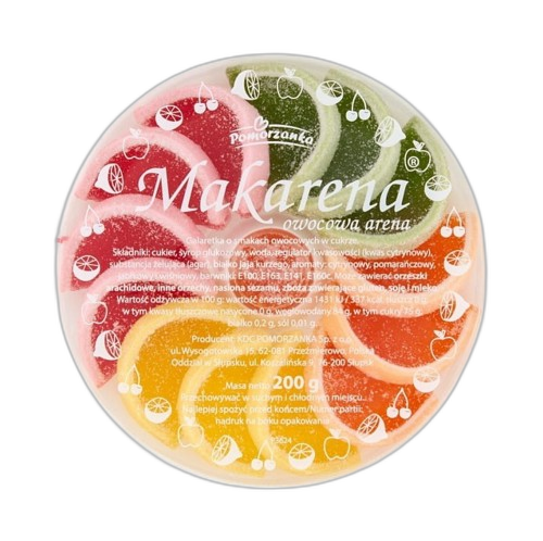 მარმელადი /Woogie/ "მაკარენა" ხილის ასორტი 12*200გრ