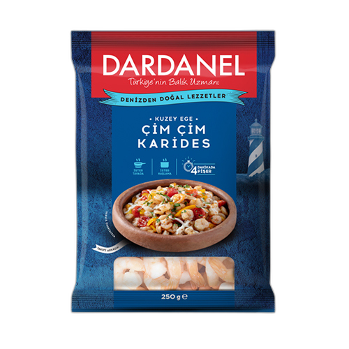 კრევეტები/ Dardanel/ პატარა ზომის კრევეტები 10*250გრ