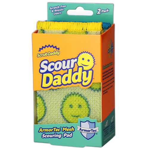 ღრუბელი / Scrub daddy / მაღალტექნოლოგიური ფერადი სახეხი / ბალიში 2ც