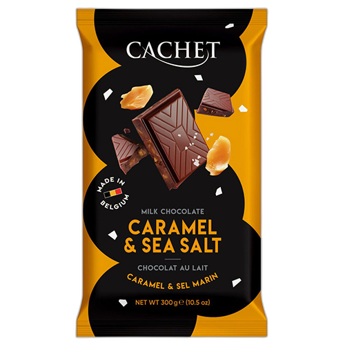 Kim's Chocolates 'კაშე' ბელგიური რძიანი შოკოლადი კარამელით და ზღვის მარილით 300 გ