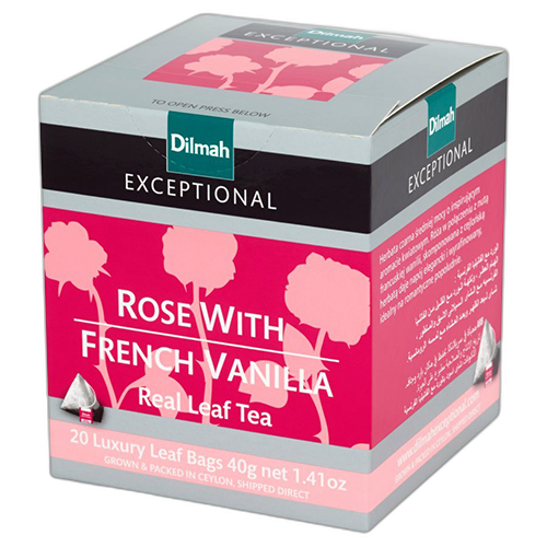 ვარდის ჩაი /დილმა/ „რჩეული“ ვანილით   (20 პირამიდა ) 6*40 გრ