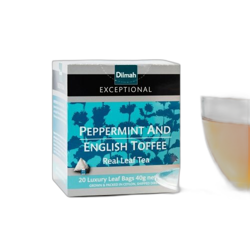 შავი ჩაი /დილმა/ „რჩეული“ კარამელით და პიტნით (20 პირამიდა ) 6*40 გრ