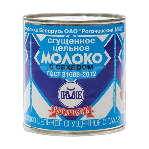 რძე შედედებული 'როგაჩევსკი' შაქრით 8.5% 380გ