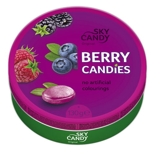 კანფეტი / C&H / “Sky Candy” კენკრის წვეთები 11*130 გრ