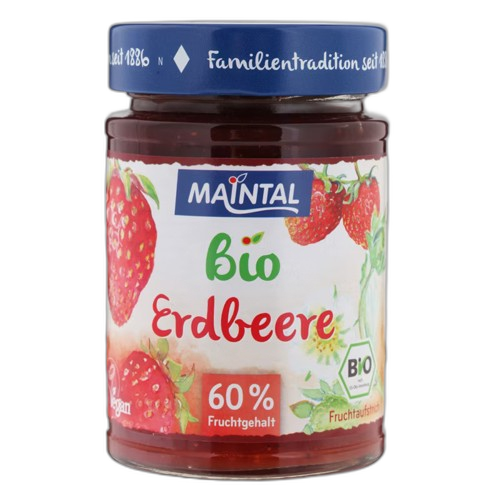 ორგანული ჯემი/ Maintal/ მარწყვის, ვეგანური 6*210გ