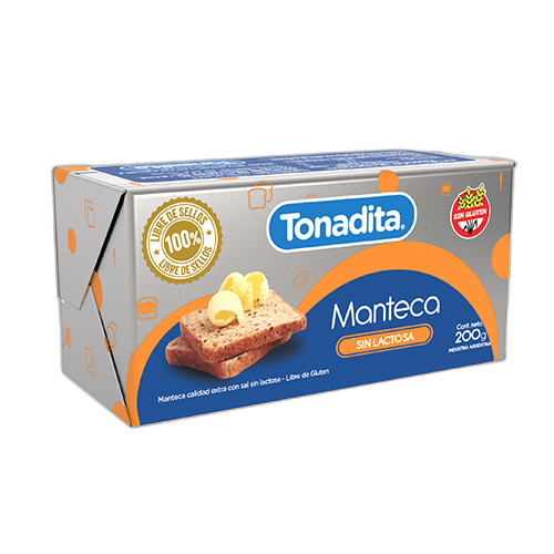 კარაქი/ Tonadita/ მარილიანი, ულაქტოზო/ 82%/ 10*200გ