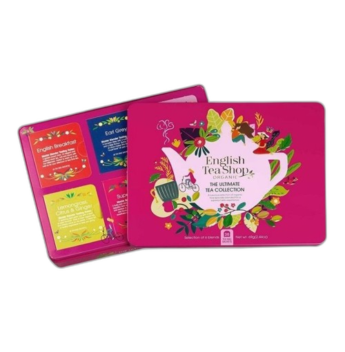 ორგანული ჩაის ნაკრები / English Tea Shop / სასაჩუქრე, თუნუქში 6*70.5გ