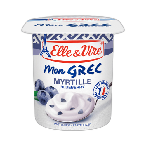 ბერძნული იოგურტი/ Elle & Vire/ მოცვით 24*125 გრ (4*6*125) გრ