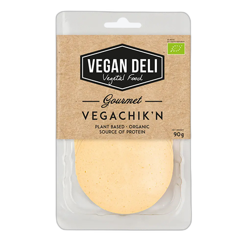 ორგანული ვეგანური ძეხვის მსგავსი პროდუქტი ,, VegaChikn’’10*90გ