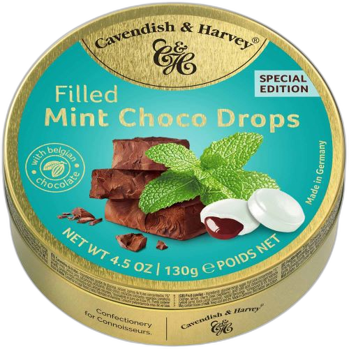 კანფეტი /C&H/ პიტნის წვეთები შეოკოლადის შემავსებლით /11*130გრ