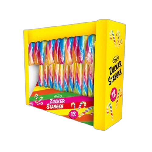 კანფეტი/ Woogie / კარამელის ჯოხები მარწყვის არომატით 24*144გ