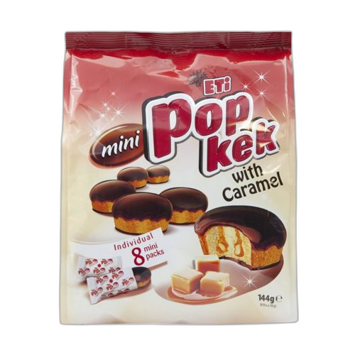 მინი კექსი / პოპ კეკ / კარამელით / 144გრ.