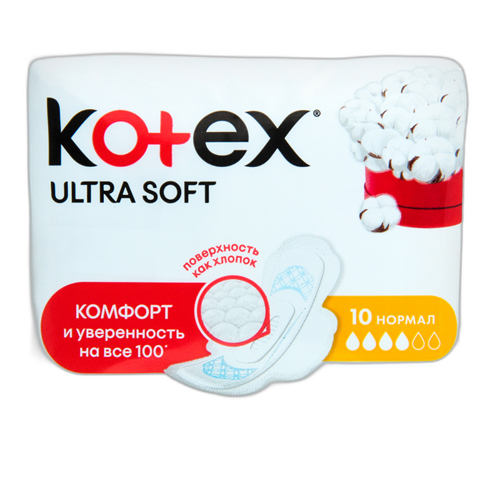 საფენი / ჰიგიენური / კოტექს ულტრა სოფტ ნორმალი 4 წვ / 16 ც
