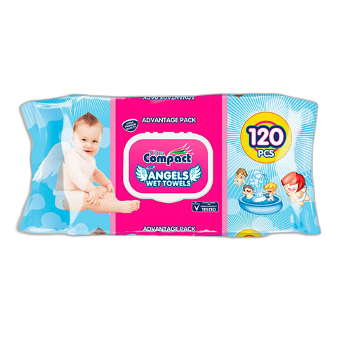 სველი ხელსახოცი 'კომპაქტი' ანჯელს დაიპერ 120ც