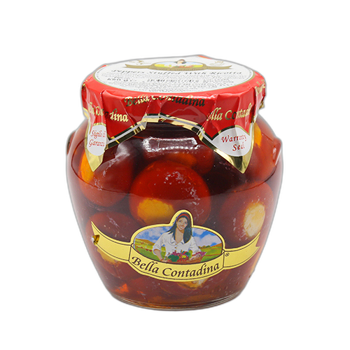 ბულგარული წიწაკა / ბელა კონტადინა/ რიკოტას შიგთავსით  6*550გ (580მლ)