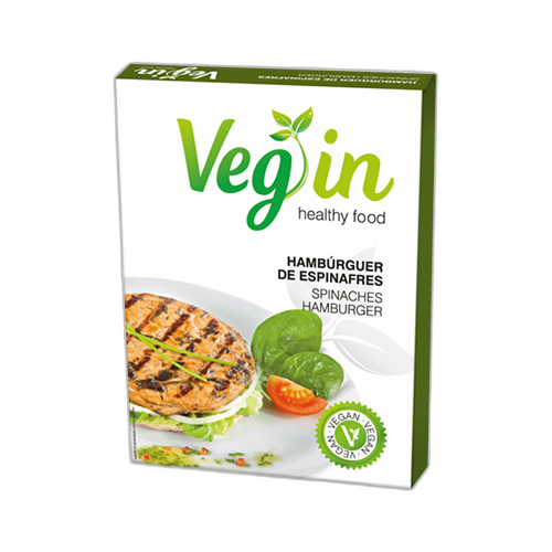ბურგერის ვეგანური პროდუქტი/ Vegin/ ისპანახით /8(2*80გ)/ 8*160გ