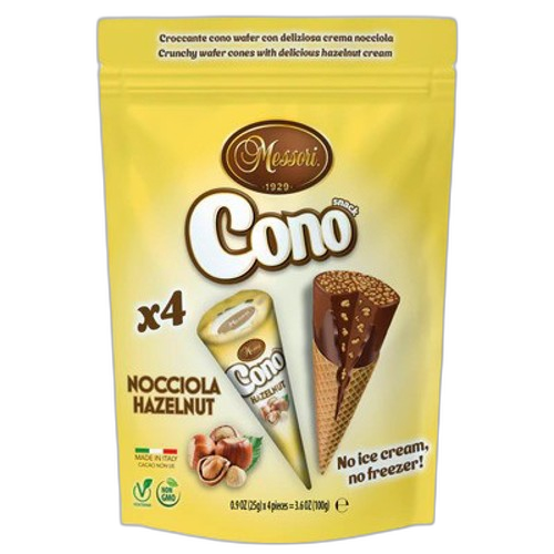 ვაფლის კონუსი/Messori/ თხილით/  (4*25გ) / 8*100გ