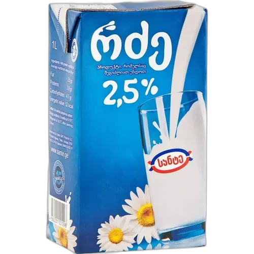 რძე 'სანტე' 2.5% 1ლ