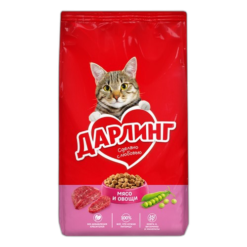 ცხოველთა კვება / დარლინგი კატა საქ&ბოსტ. / 7x1.75კგ