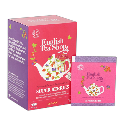 English Tea shop - კენკრის ჩაი მარწყვით, მოცვით და ჟოლოთი, 40გ