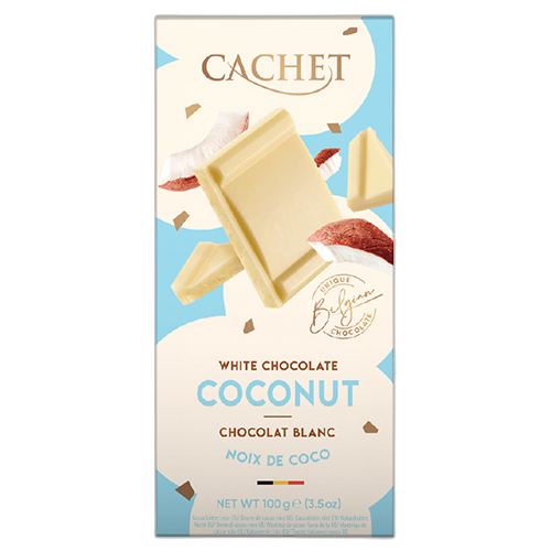 შოკოლადი /Kims Chocolates/ - "კაშე" ბელგიური თეთრი შოკოლადი ქოქოსით, 12*100გ