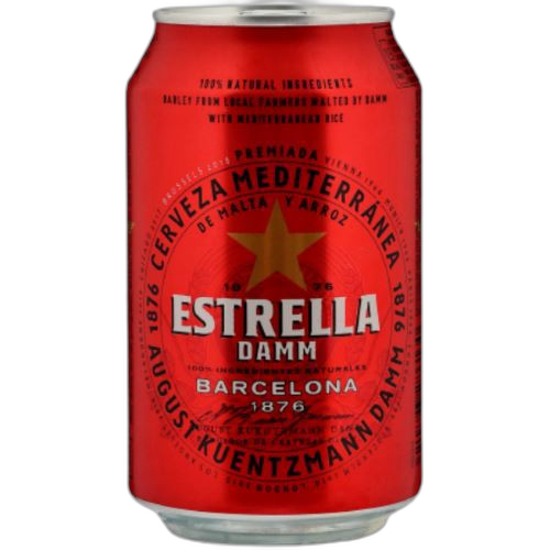 ლუდი 'ESTRELLA DAMM' ქილა 0.33 ლ