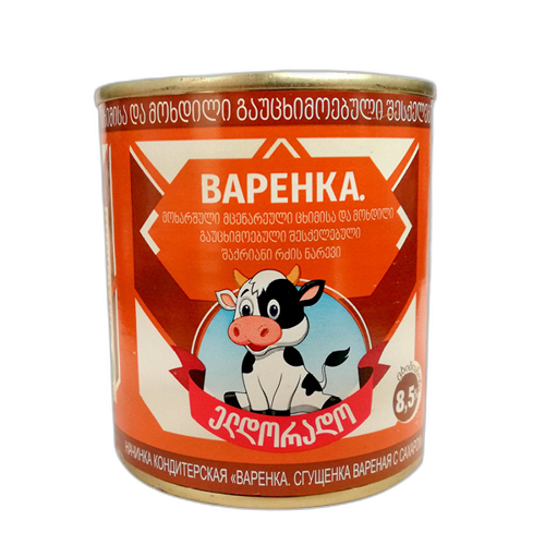 შესქელებული რძე / მოხარშული /„ელდორადო“ / 8,5% / 370 გრ