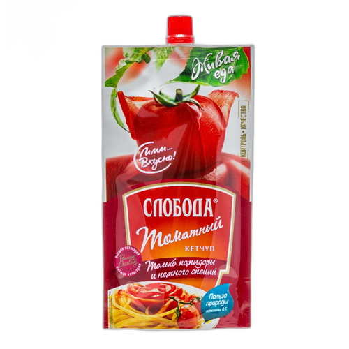 კეტჩუპი 'სლობოდა' ტომატის დოზატორით 220გ