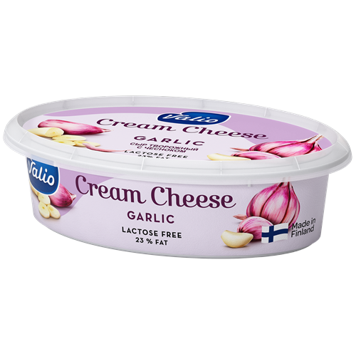 ნაღების კრემყველი /ვალიო/ ნივრით, ულაქტოზო  8*180გრ