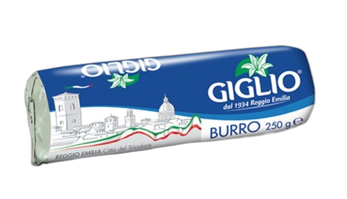 იტალიური ნაღების კარაქი/ GIGLIO/ უმარილო 82% / 20*250გ