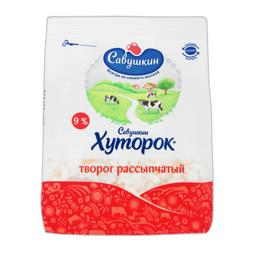 ხაჭო ფხვიერი, 9% 350 გ