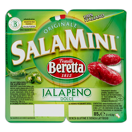მინი სალიამი/Beretta/ჰალაპენიოთი უგლუტენო 12*85გ
