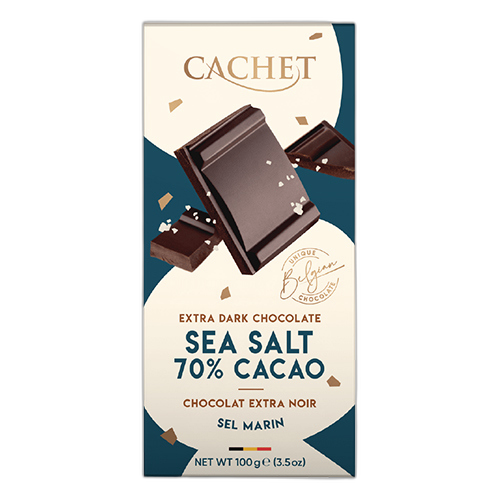 შოკოლადი /Kims Chocolates/ - "კაშე" ბელგიური ექსტრა შავი შოკოლადი ზღვის მარილით, 12*100გ