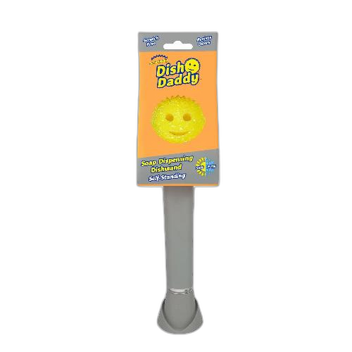 ღრუბელი / Scrub daddy / ჭურჭლის სახეხი / სითხის ავზით