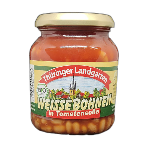 ორგანული თეთრი ლობიო ტომატის პასტაში/Thüringer Landgarten/ 12*360 გ