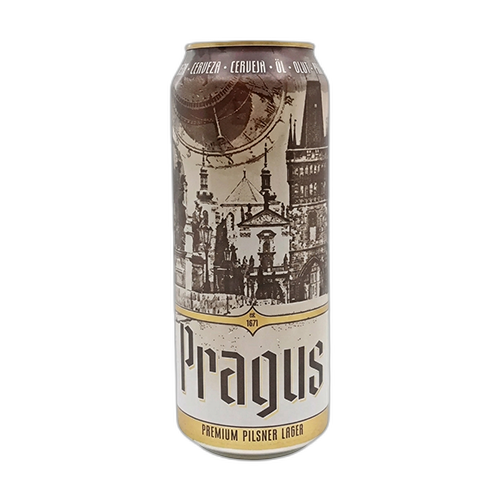 ჩეხური ლუდი / Pragus / პილსნერი, ქილა 4.6% 24*0.5ლ
