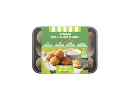 ღომი და ყველის ბურთულა / აჯიკით