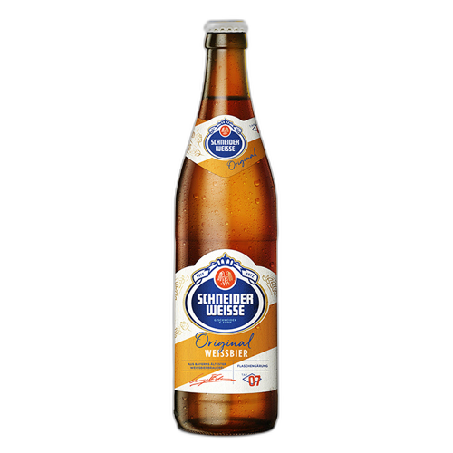 ლუდი Schneider Weisse ჩამოსხმა 7 - 'ორიგინალი' გაუფილტრავი 5, 4 % 0,5