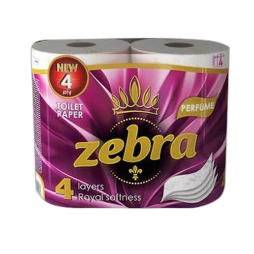 ტუალეტის ქაღალდი / Zebra Perfume 4 rolls (ზებრა/ 4 ფენიანი პარფიუმი )