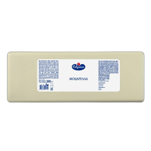 ყველი მოცარელა, 40% წონის  3*2,5კგ