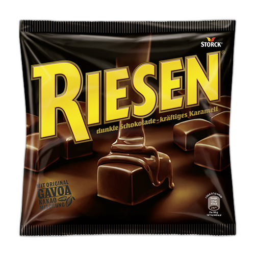 შოკოლადი/ Storck/ "Riesen" შავი შოკოლადით და კარამელით 12*231გ
