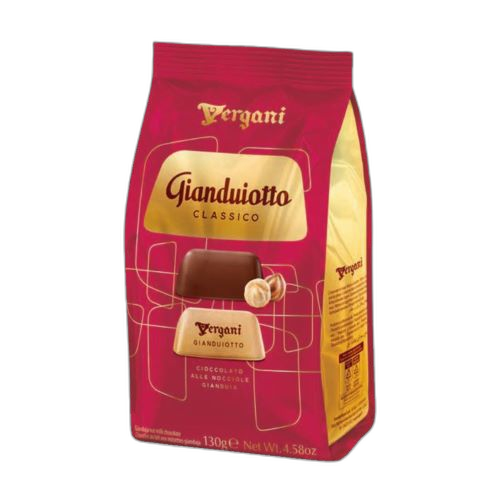შოკოლადი /Vergani/"Gianduiotto" რძიანი შოკოლადი თხილით 20*130 გრ