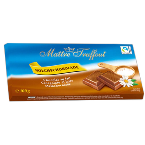 შოკოლადის ფილა/ Maître Truffout / რძიანი შოკოლადი 20*100გ